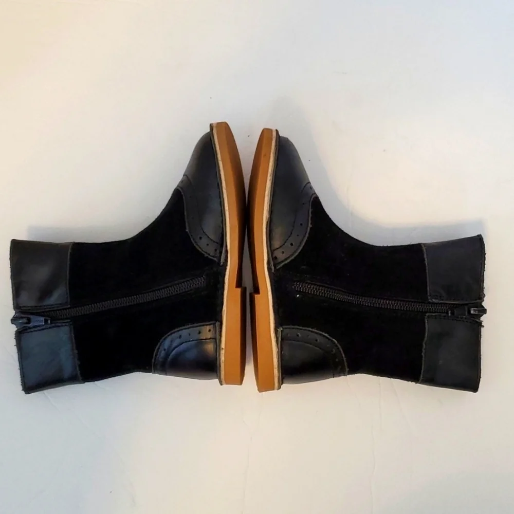 Livie & Luca Black and Brown Kids Boots